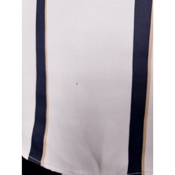 Equipment Leonne Striped Wrap Dress Size XS Black White $425US - Picture 7 of 14